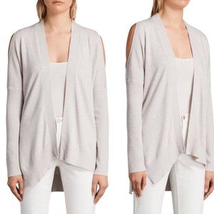 All Saints Reya Open Shoulder Cardigan Size S
